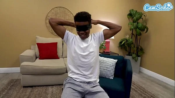 Blindfolded Step Son Cums in Mom's Panties