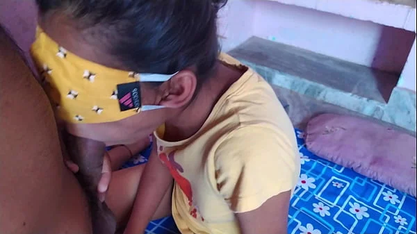 Indian Boy sucking teen stepsister pussy cannot resist cum in mouth