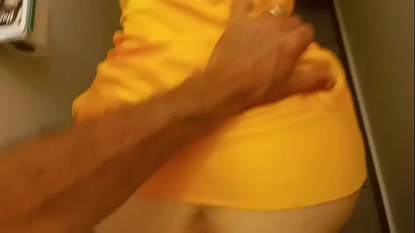 1276 - Blowjob and Fucking of a French Amateur in a Toilet, Dressed in Satin