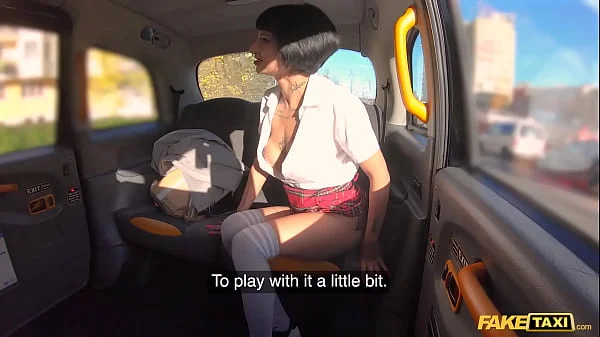 Fake Taxi Super Sexy French Student Seduces Taxi Driver for a Free Ride