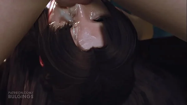 Final Fantasy 7 REMAKE Aerith mom throat fucked