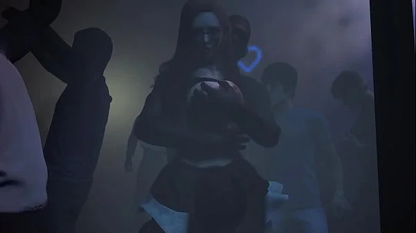 Fucked hot pussy at the club l Group sex 3D animation Hentai