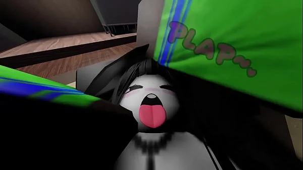 Girl gets addicted to a BIG cock - Roblox