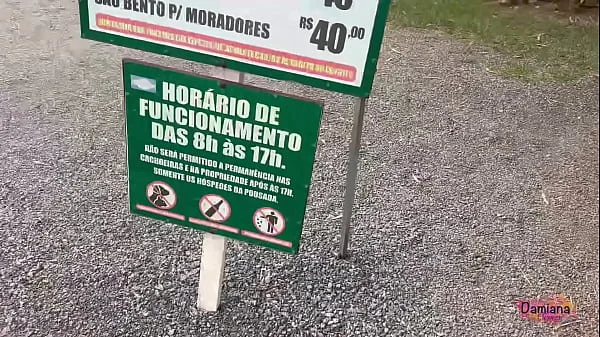 Fomos pegos transando na cachoeira - De férias com Damiana