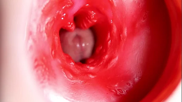 This beautiful pussy is pulsating and squeezing my cock! Camera inside the hole!
