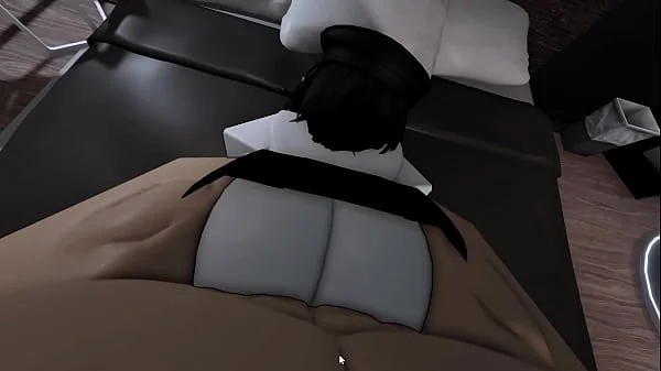 Fucking with my busty goth friend in roblox