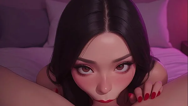 Please Cum In My Mouth - Young Asian Blowjob POV - AI