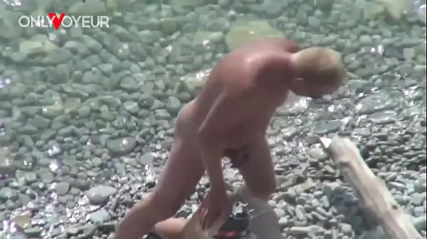 Beach Voyeur. Slut wife gives head and gets fucked in public