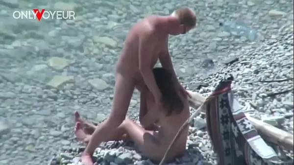 Beach Voyeur. Slut wife gives head and gets fucked in public