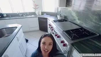 Brooke Beretta tasting her stepsons cock and taking it deep inside her mouth and throat