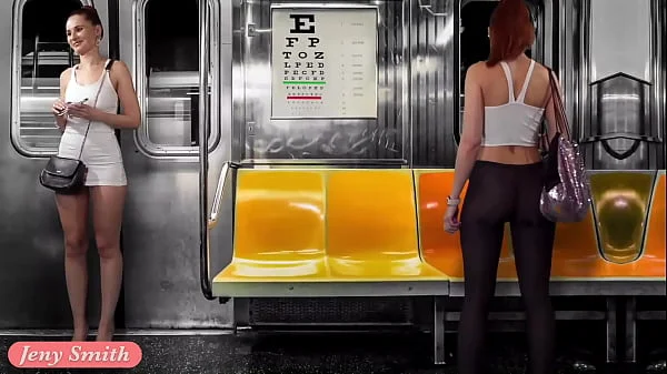 Upskirt Flashing in Subway — virtual reality with Jeny Smith