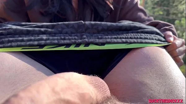 All Natural Teen Sucks Her Boyfriends Cock In The Woods & Swallows Cum