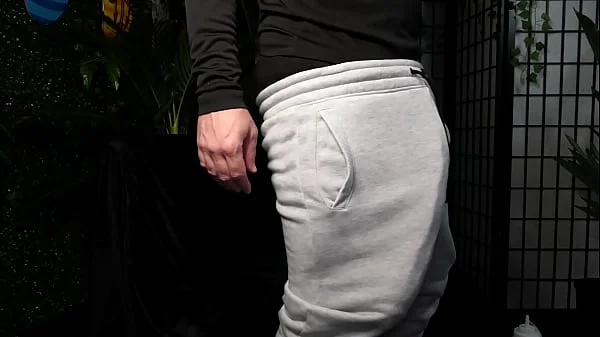 Huge white cock cums in condom until it explodes and drinks piss VS World Biggest Cock