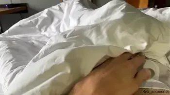 Is it your dick touching my butt or I am just dreaming? Naive stepsis got horny after a wet dream while sharing a bed