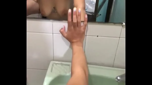 He fucks my tight ass in the bathroom