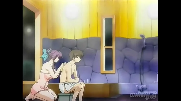 Hentai - I Get a Boner While My Stepmom Gives Me a Bath [Uncensored] [Subtitled]