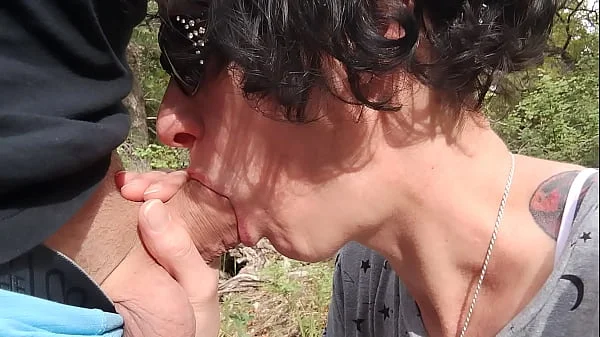 Blowjob in the woods