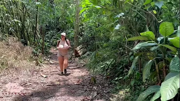 Outdoor Sex With A Ranger Explodes His Cum On My Huge Tits - Savannah Watson
