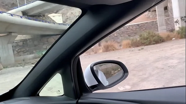 Fucked a slut in public in a convertible