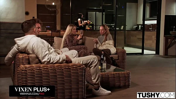 TUSHY Naughty Baddie Britney Dutch Gets DPed By Two Thick Cocks
