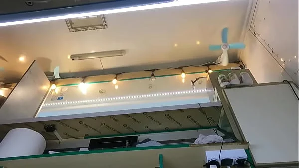 The boss is playing with his sexy shop assistant pussy while she talks to the customer