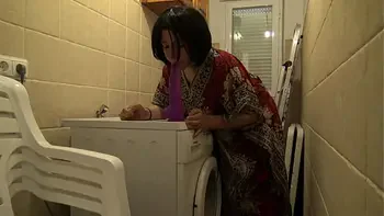 Horny Stepmom Tells Stepson To Lick Her Pussy In The Kitchen