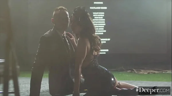 Deeper. Latex-Clad Submissive Chanel Camryn Yearns To Be Dominated In Public