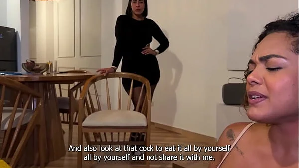 Curvy Latina Milf and Ebony big boobs babe seduce best friend’s hot boyfriend in wild threesome full of sloppy riding and moaning - Danner mendez, Carla morelli & Kyleiellish