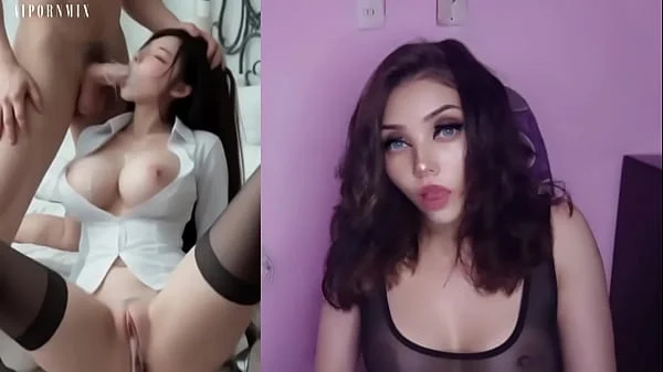 Koreana tetona recibiendo un duro anal y creampie - Masturbandome con IA