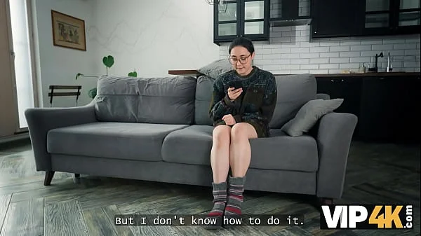 VIP4K. Big titty virgin is learning how to be a SLUT!