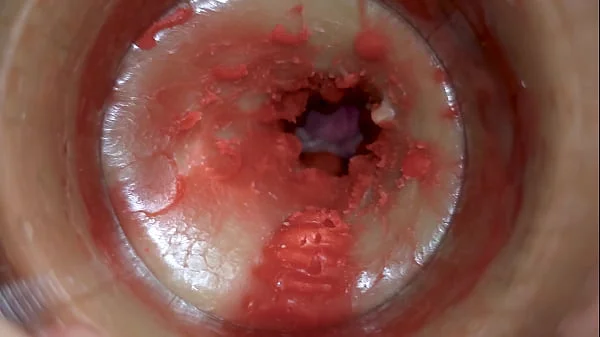 Camera Inside Deep Pussy Captures Huge Ejaculation of Sperm 4k