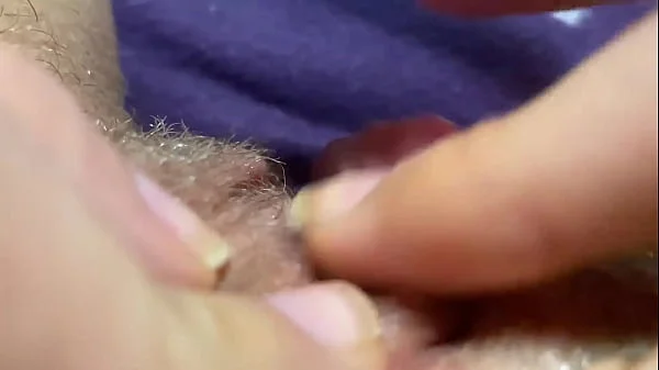 Big clit orgasm closeup