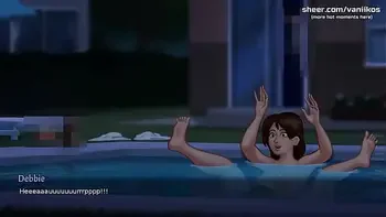 First Sex With Step Mom. Virgin Step Son Creampies Her Pussy | Summertime Saga [v21.0.0] | Part #66