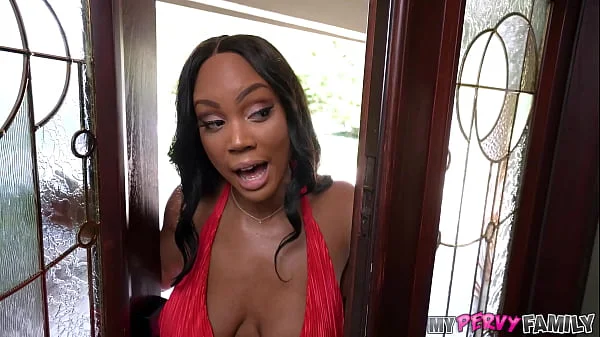 I'll Let You See My Tits - Ebony Stepaunt Fucks Stepnephew - MyPervyFamily