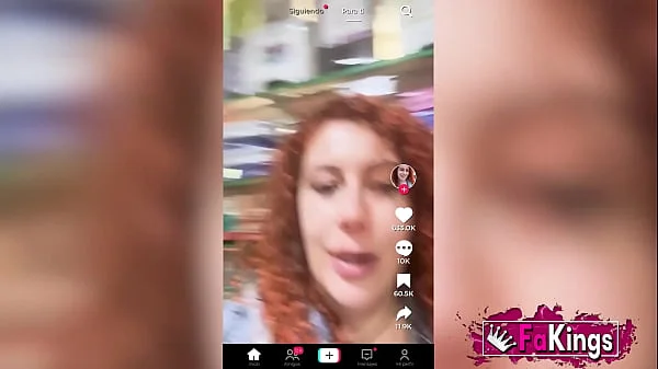 Redhead porn influencer shares beauty tips. Special facial cream for Lidia Crespo on FAKings