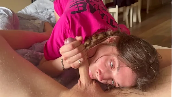 Incredible blowjob from my hottie slut girlfriend