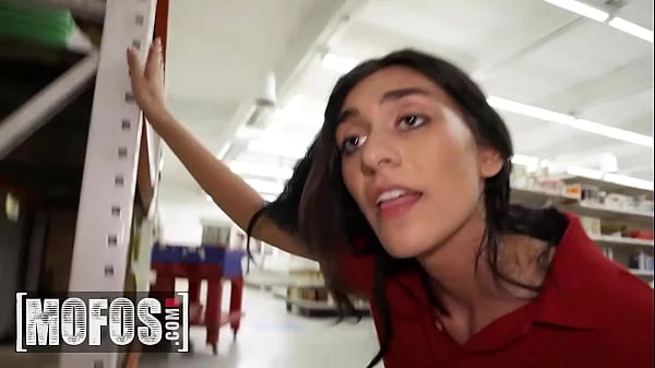 MOFOS - Horny Aubry Babcock Drops To Her Knees In The Store And Sucks Off Her Coworker In Public