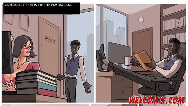 Hot blonde getting a job! Job Interview! Interracial porn comics!