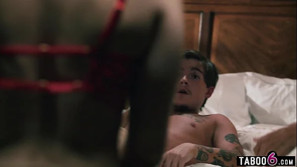 4 MILF stepmoms fuck their stepson together in this twisted story