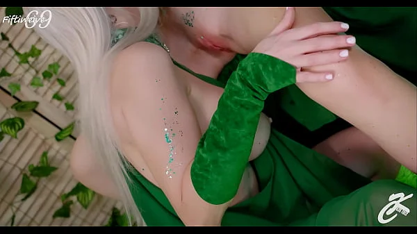 Huge CREAMPIE for BUSTY naughty ELF in mating season