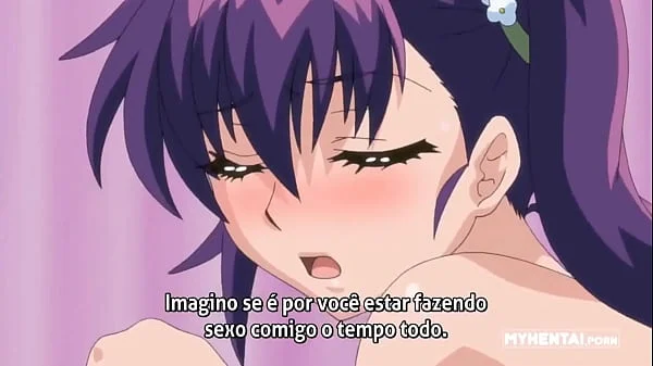 Velho tarado traçando uma novinha gostosa (Hentai da menina do cabelo roxo)
