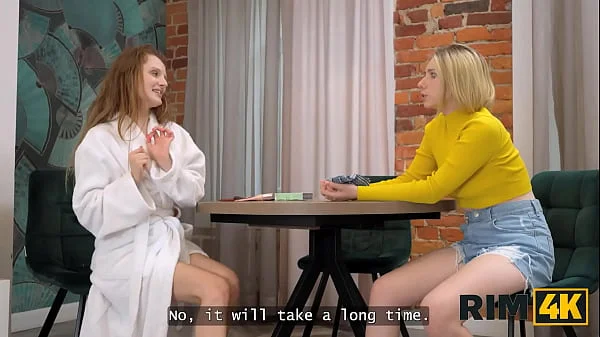 RIM4K. 2 sexy Russian sluts and a lucky guy are having the day of orgasms and assholes