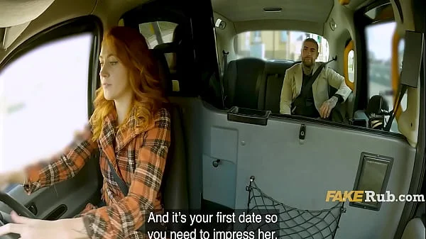 Female Cabbie Cant Let Him Go Without Ball Draining To A Date