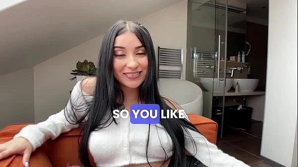 PETITE LATINA TAKES HUGE DICK IN ASS - 18yo First Time Anal Big Butt Big Boobs Casting POV