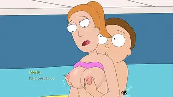 Rick and Morty:A Way Back Home (Family Pool Day) [60FPS][Ferdafs][No Commentary][Showcase] Beth, Morty, Summer, Morticia