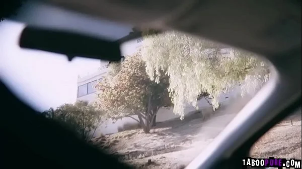 Bruntte Alina Lopez gobbles a mature cock!