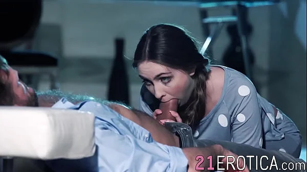 Young babe Lena Reif sucking and fucking big dick