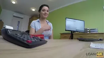 LOAN4K. Hottie is out of money so why she takes her clothes off