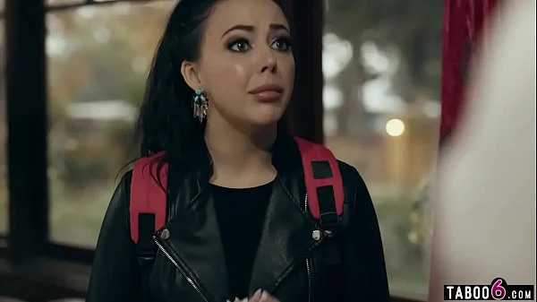 Cheating husband fucks MILF wife and his teen mistress