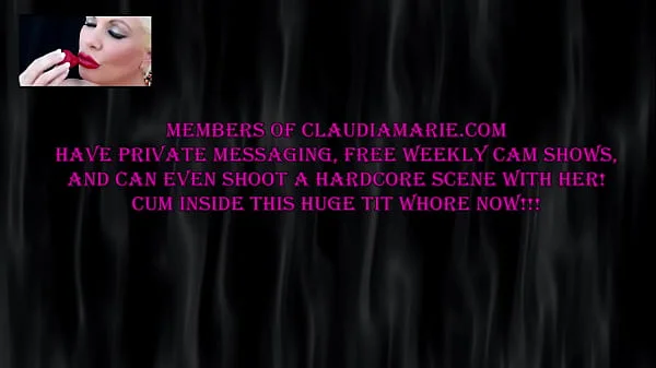 Joclyn Stone & Rebecca Love Working Claudia Marie's Huge Teats